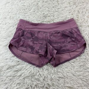 Lululemon Speed Up Short *2.5" Incognito Camo Pink Taupe Multi / Pink Taupe